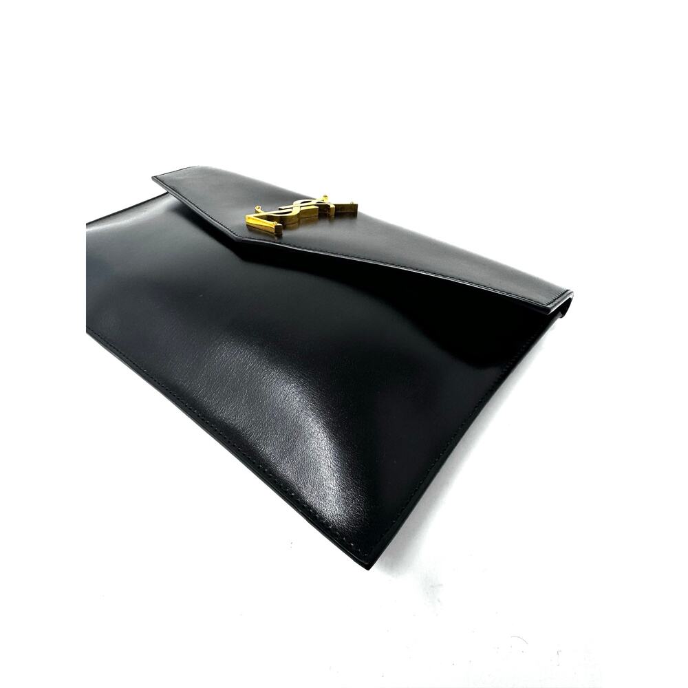 Saint Laurent Uptown Black Leather Pouch with Dustbag - Picture 8 of 10